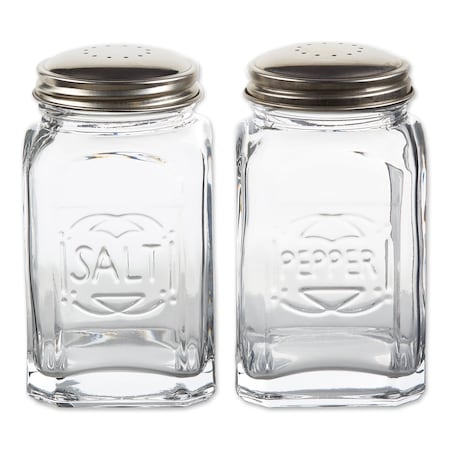 Rsvp International Retro Glass S&P Set - Clear, 2PK RET-C